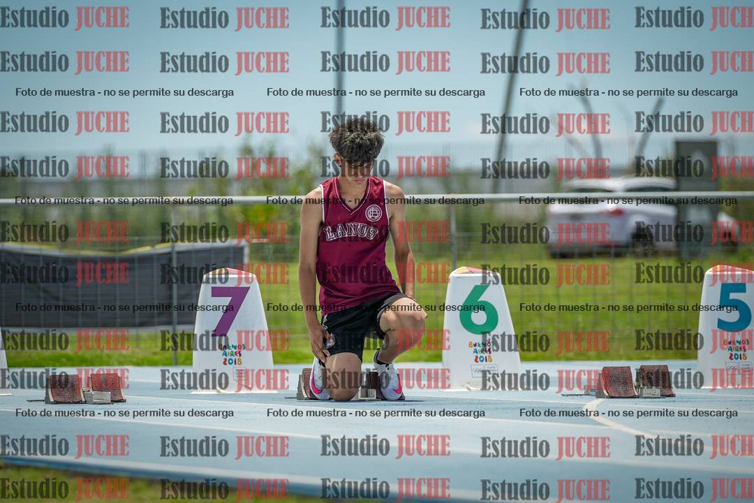 Fotos de los 100 m llanos de varones