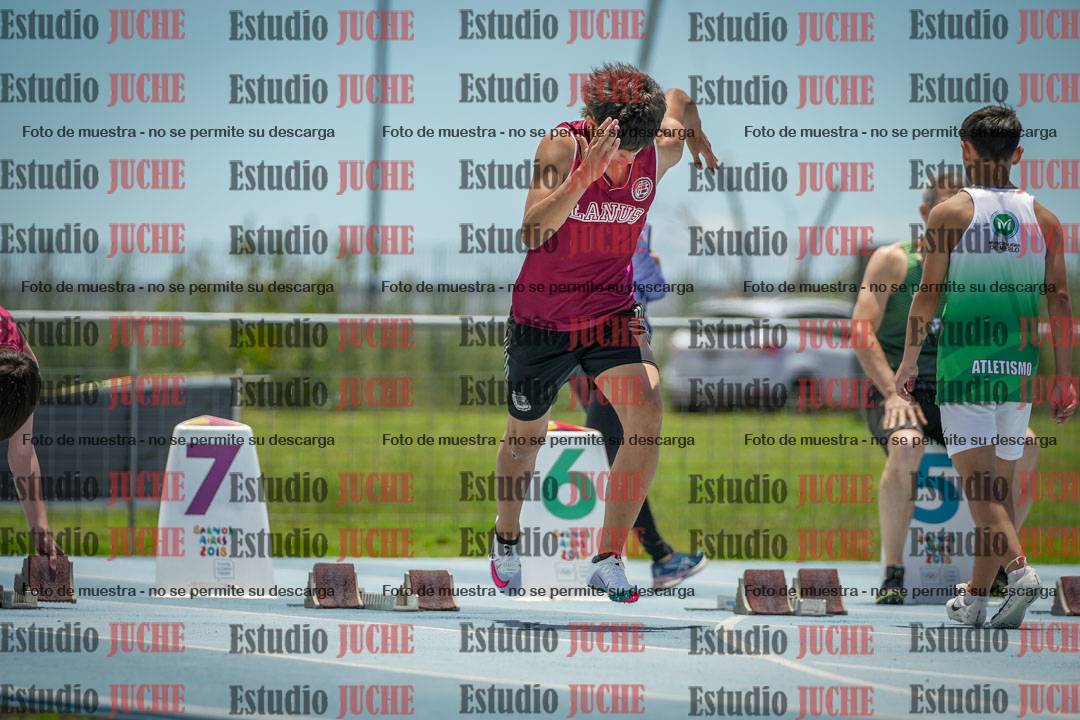 Fotos de los 100 m llanos de varones