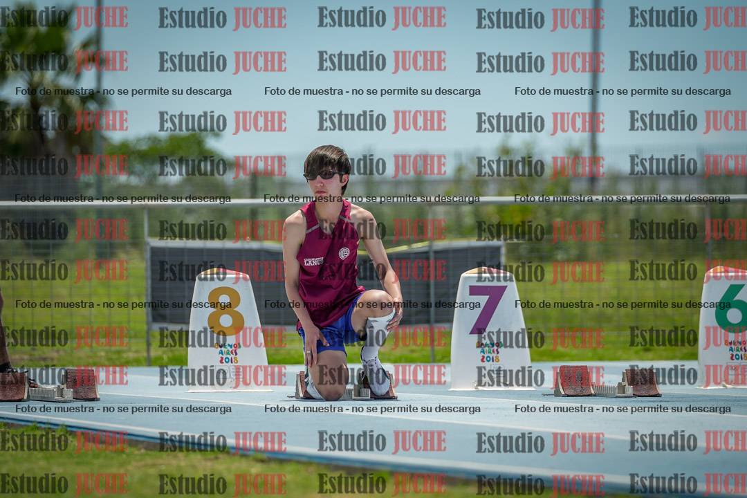 Fotos de los 100 m llanos de varones