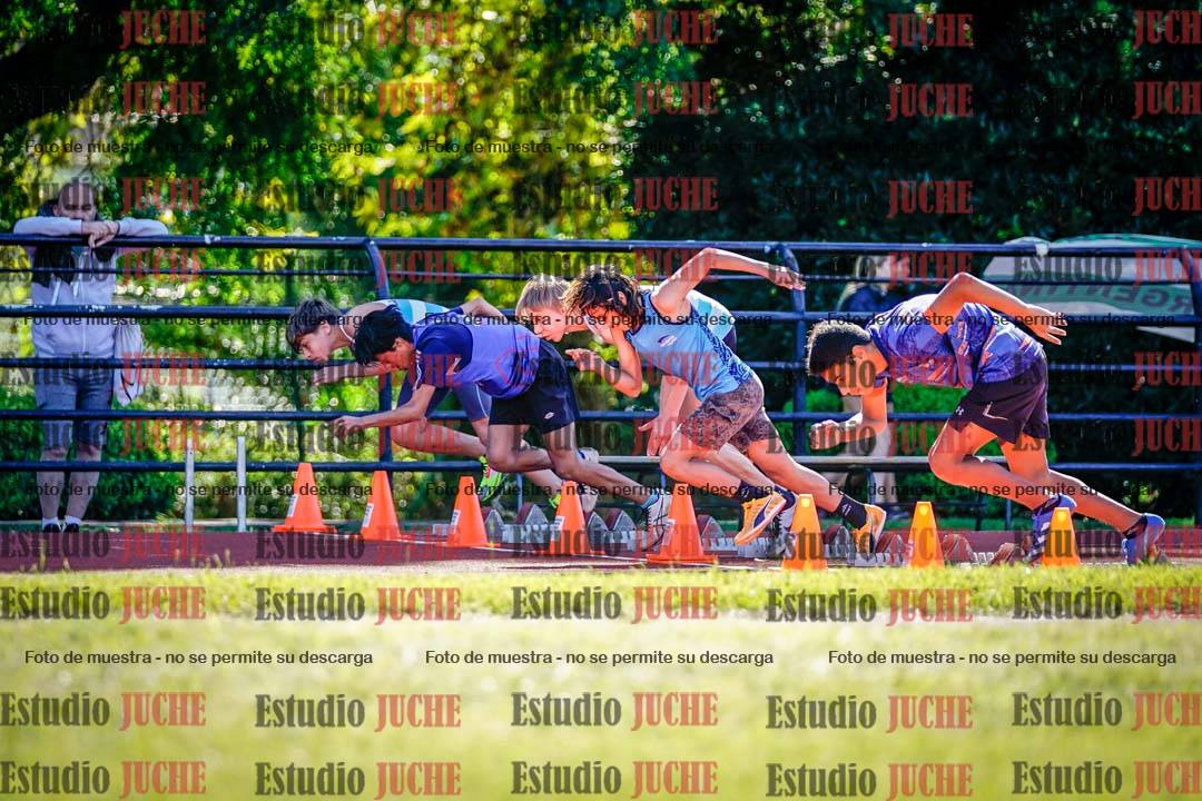 Fotos de los 80 m de varones