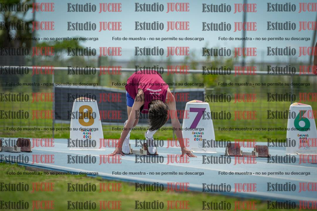 Fotos de los 100 m llanos de varones