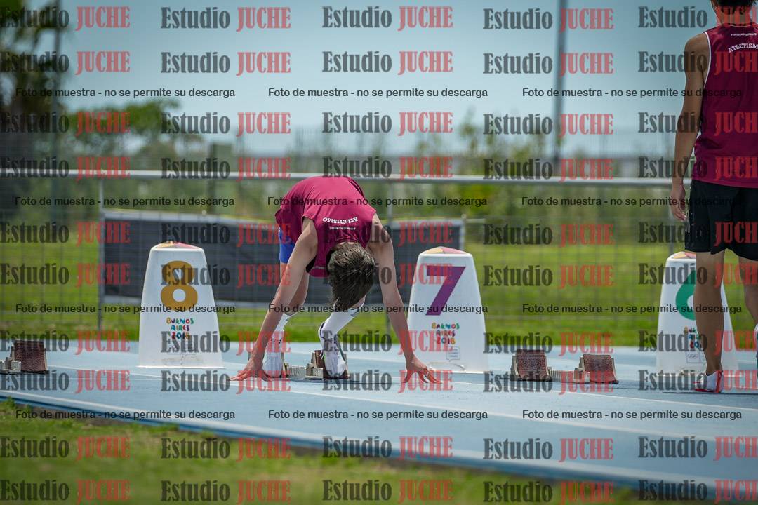 Fotos de los 100 m llanos de varones