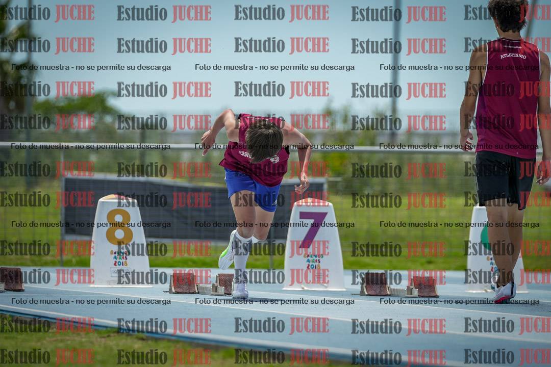 Fotos de los 100 m llanos de varones