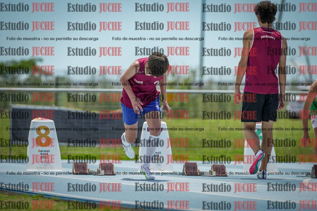 Fotos de los 100 m llanos de varones