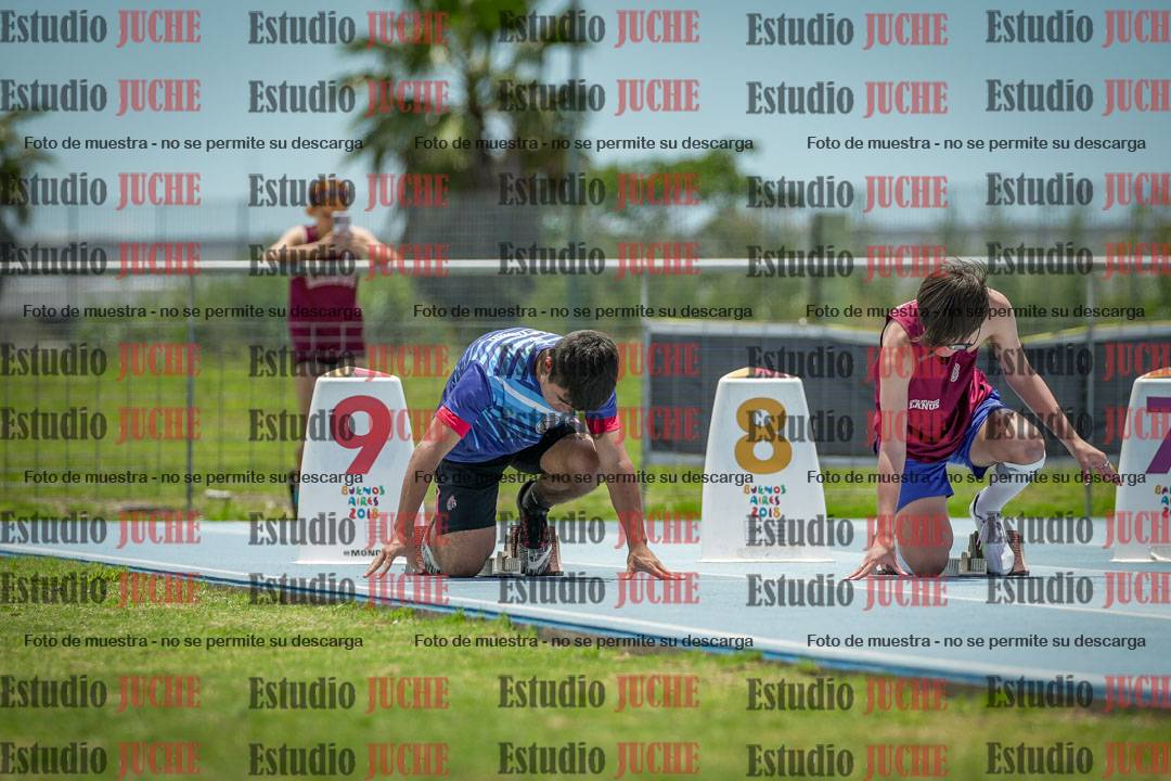Fotos de los 100 m llanos de varones