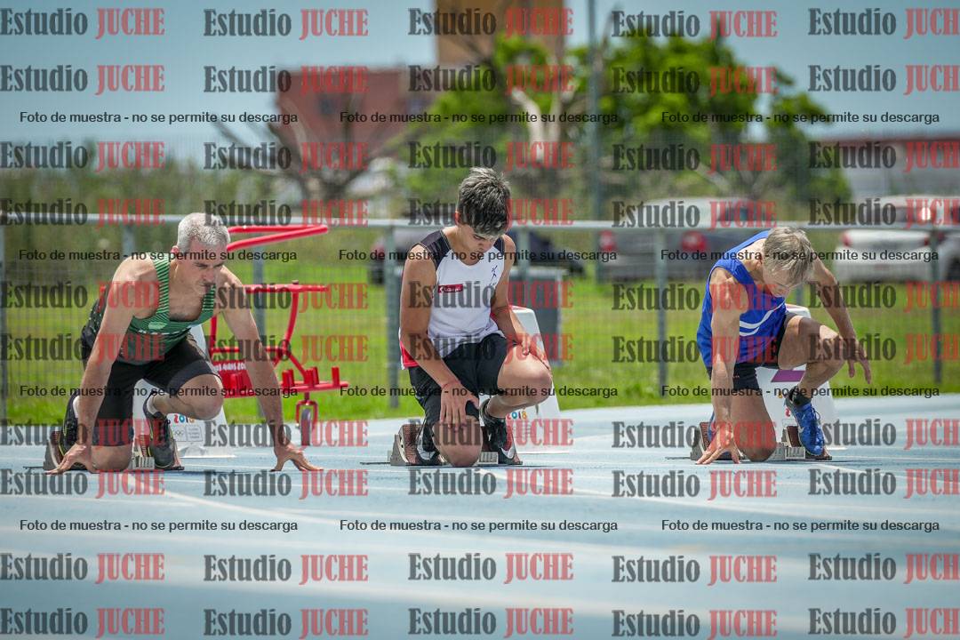 Fotos de los 100 m llanos de varones