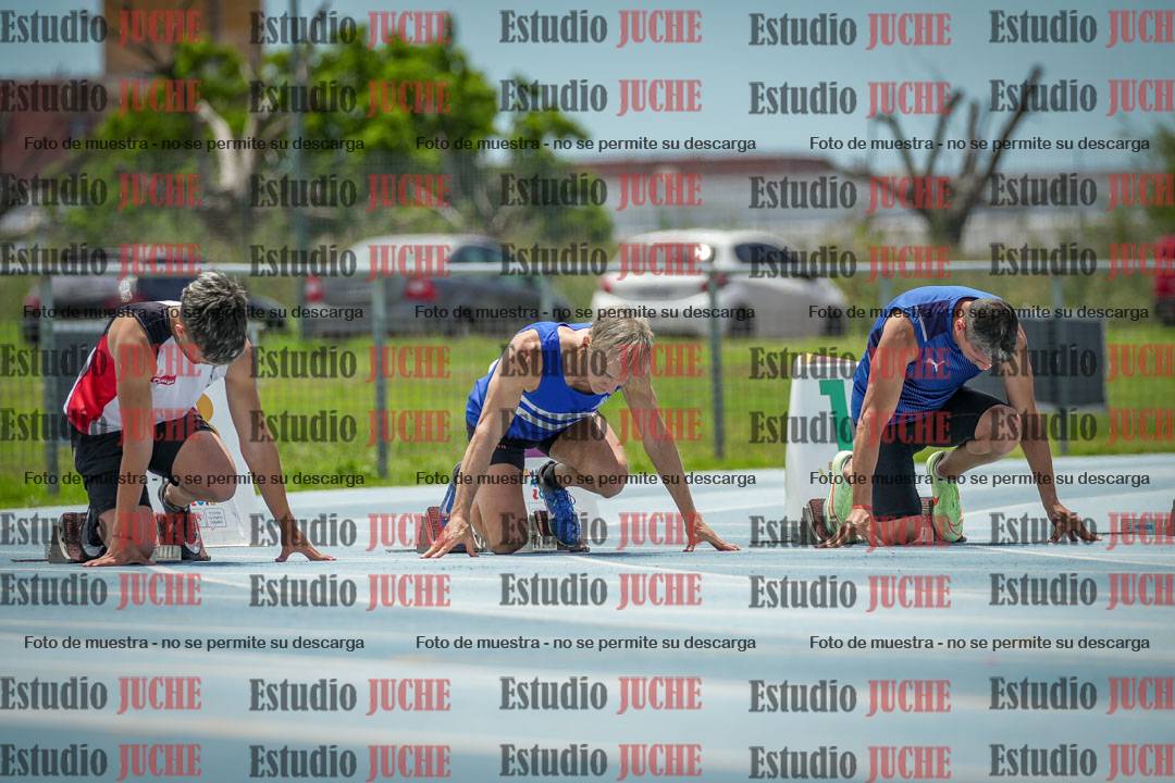 Fotos de los 100 m llanos de varones