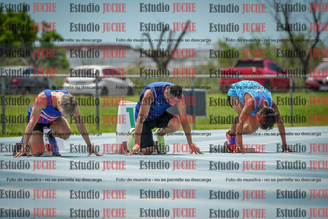 Fotos de los 100 m llanos de varones