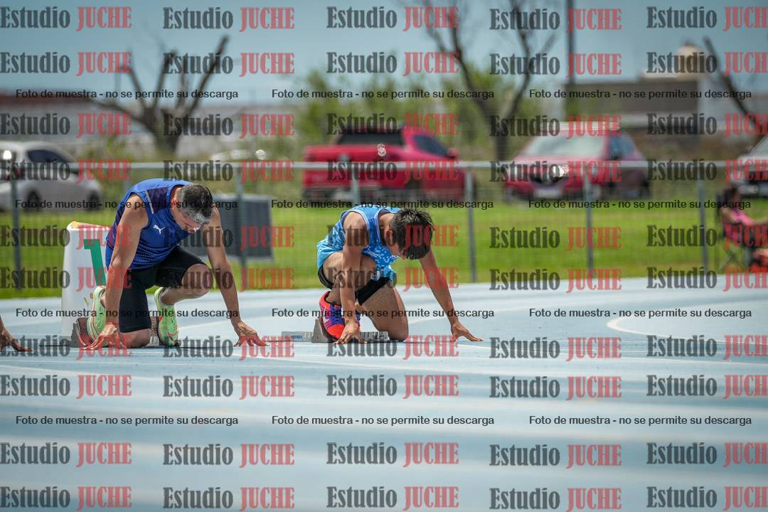 Fotos de los 100 m llanos de varones