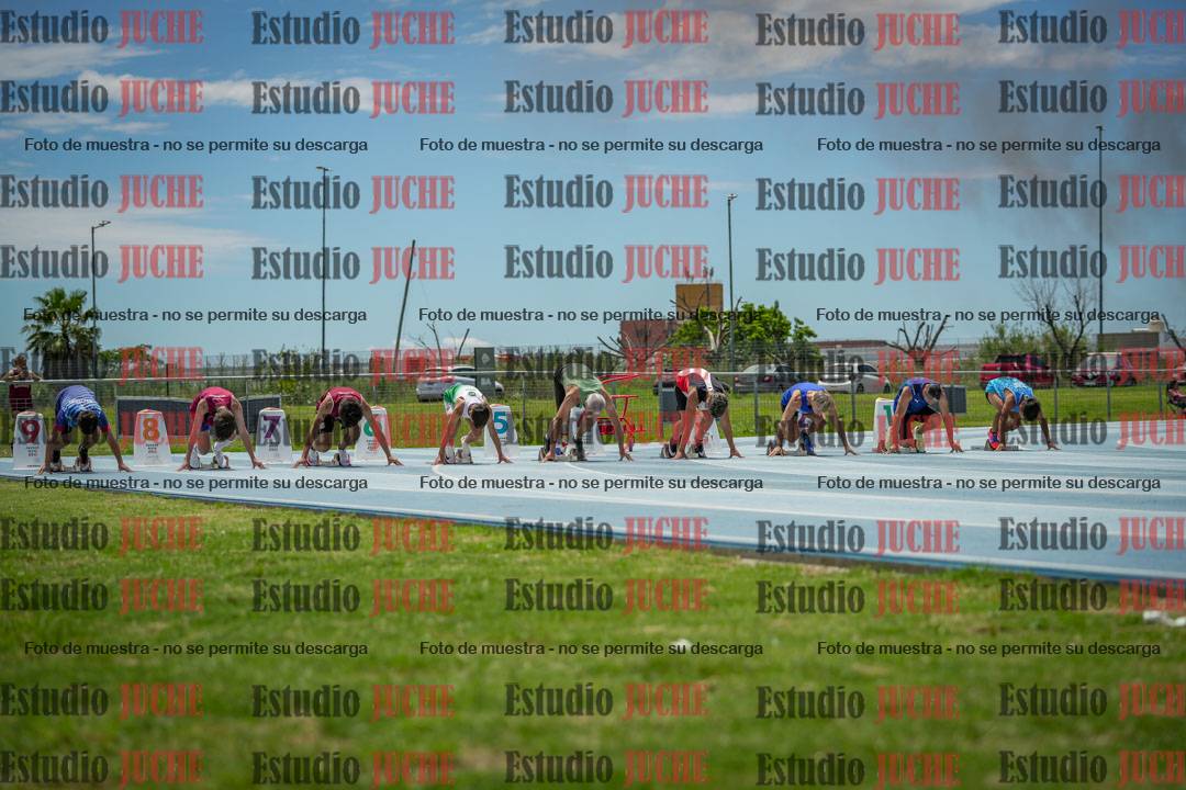 Fotos de los 100 m llanos de varones