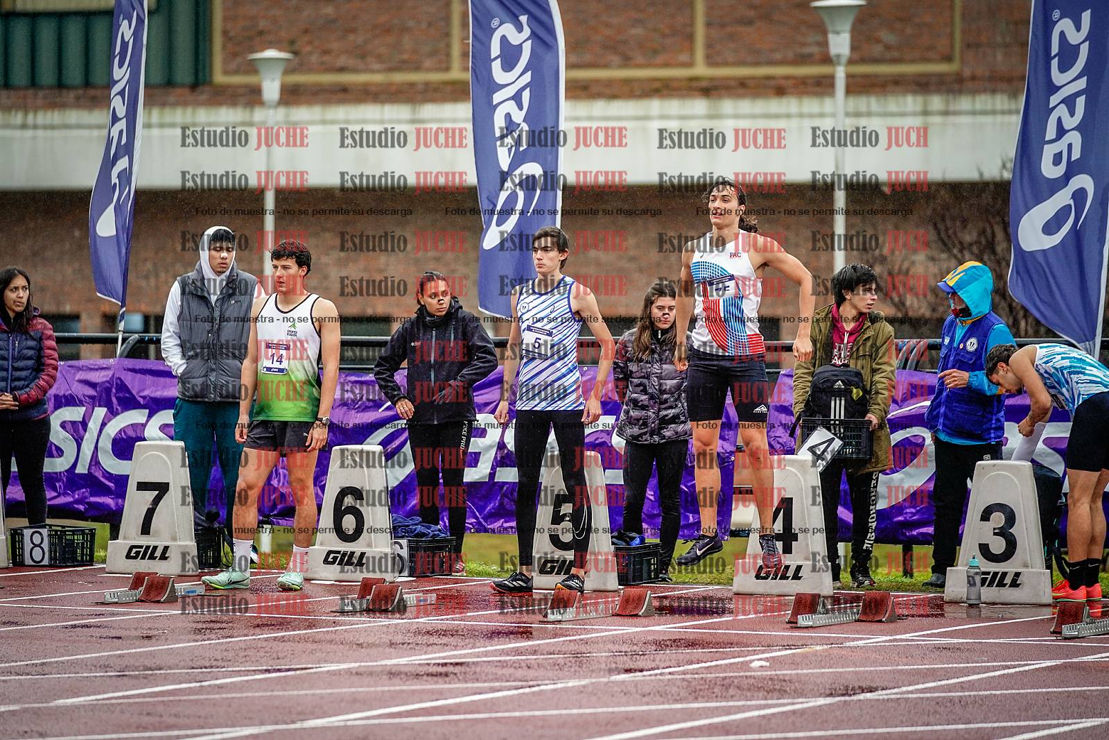 Fotos de los 110 m con vallas de varones - FINAL