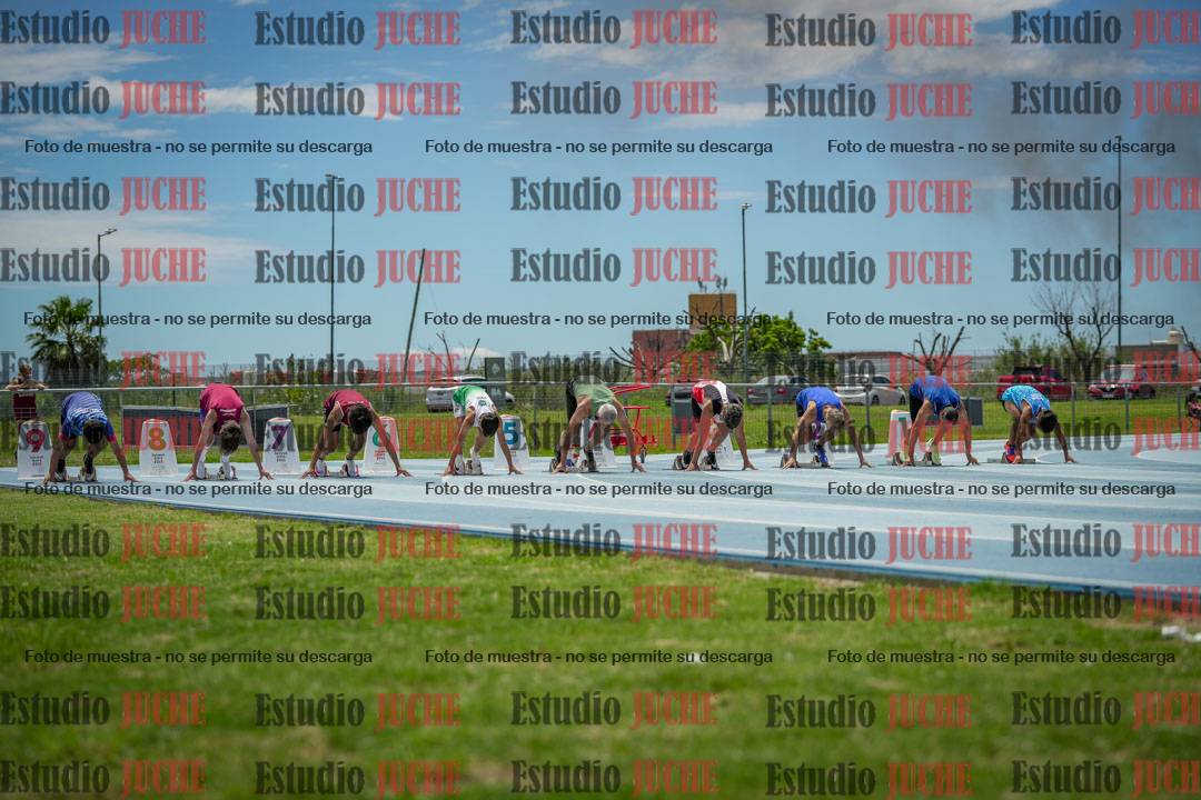 Fotos de los 100 m llanos de varones