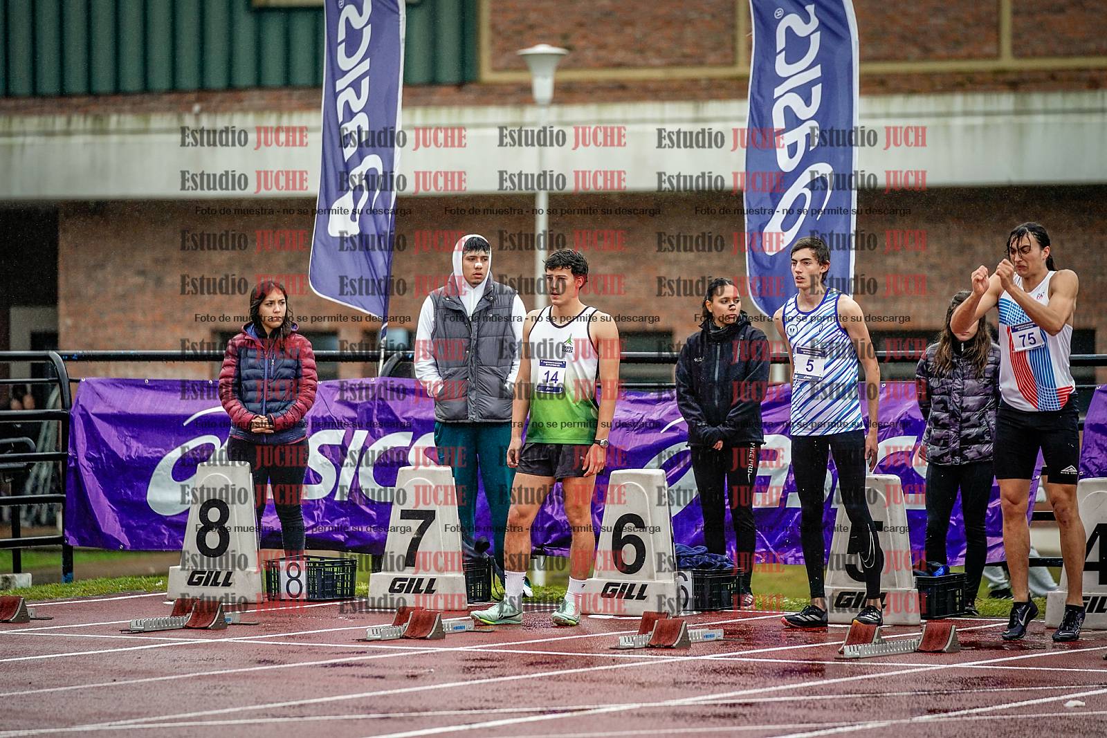 Fotos de los 110 m con vallas de varones - FINAL