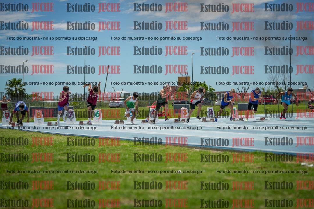 Fotos de los 100 m llanos de varones