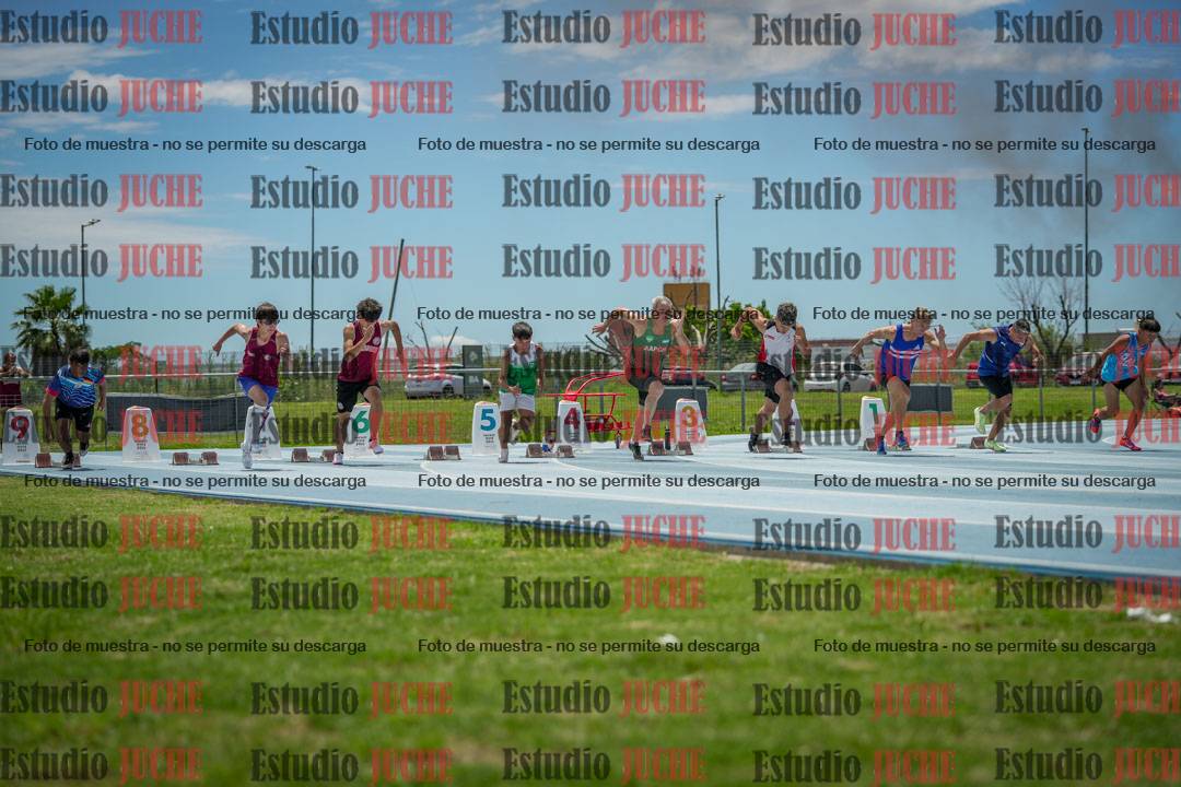 Fotos de los 100 m llanos de varones