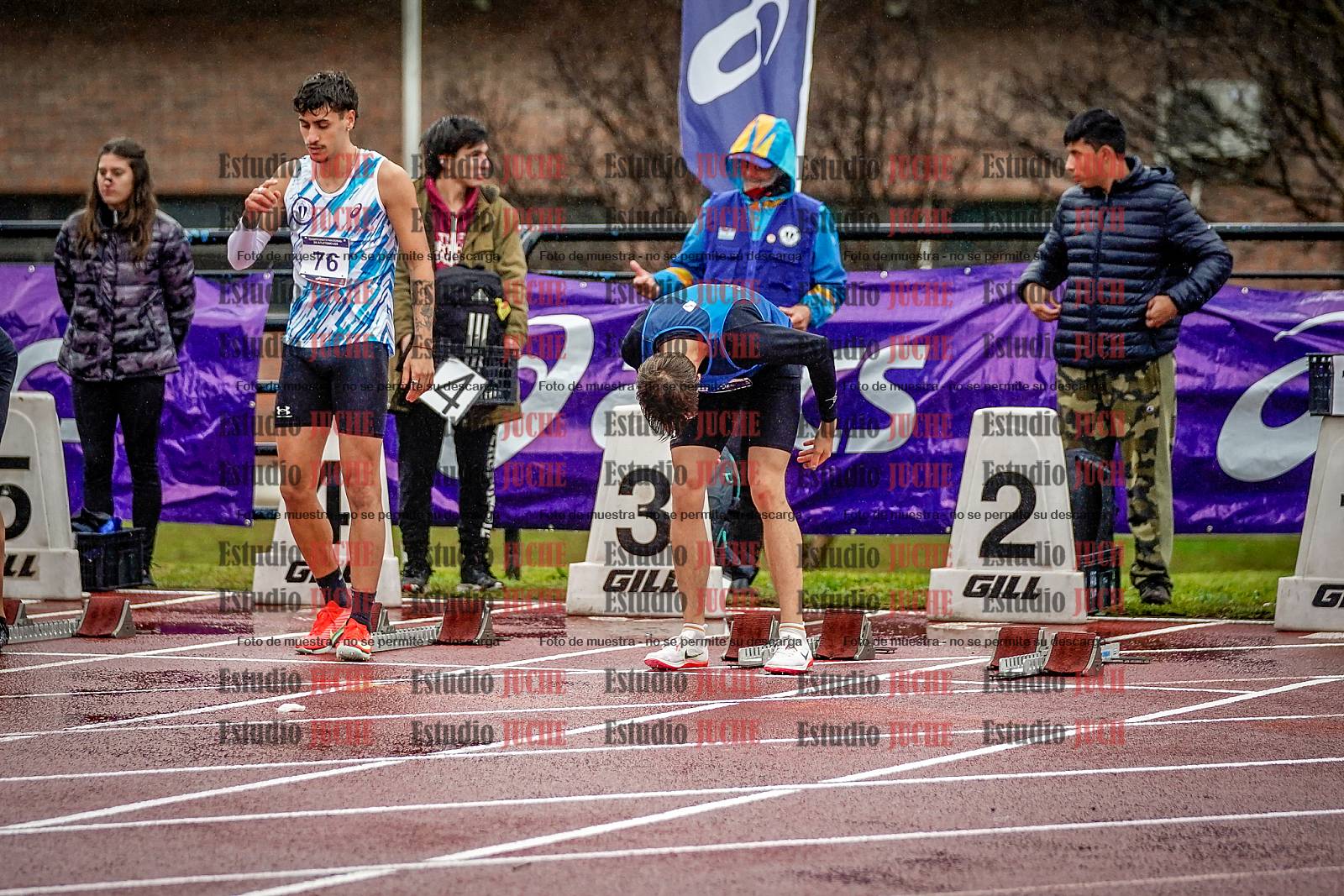 Fotos de los 110 m con vallas de varones - FINAL
