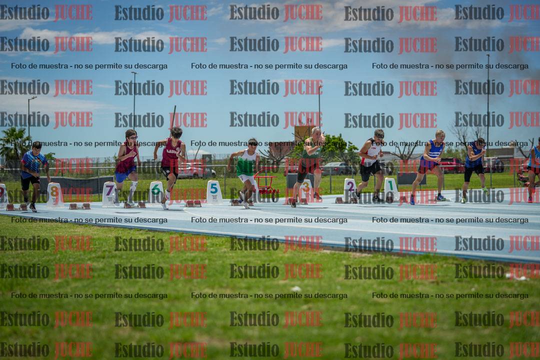 Fotos de los 100 m llanos de varones