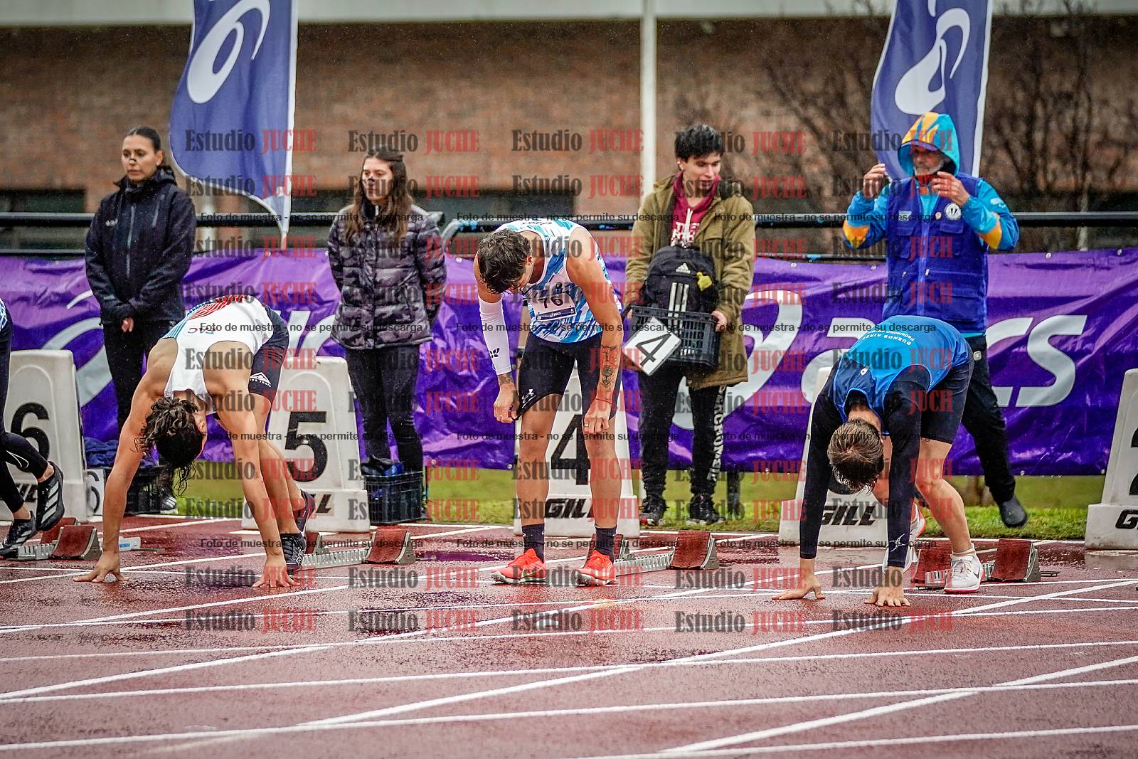 Fotos de los 110 m con vallas de varones - FINAL