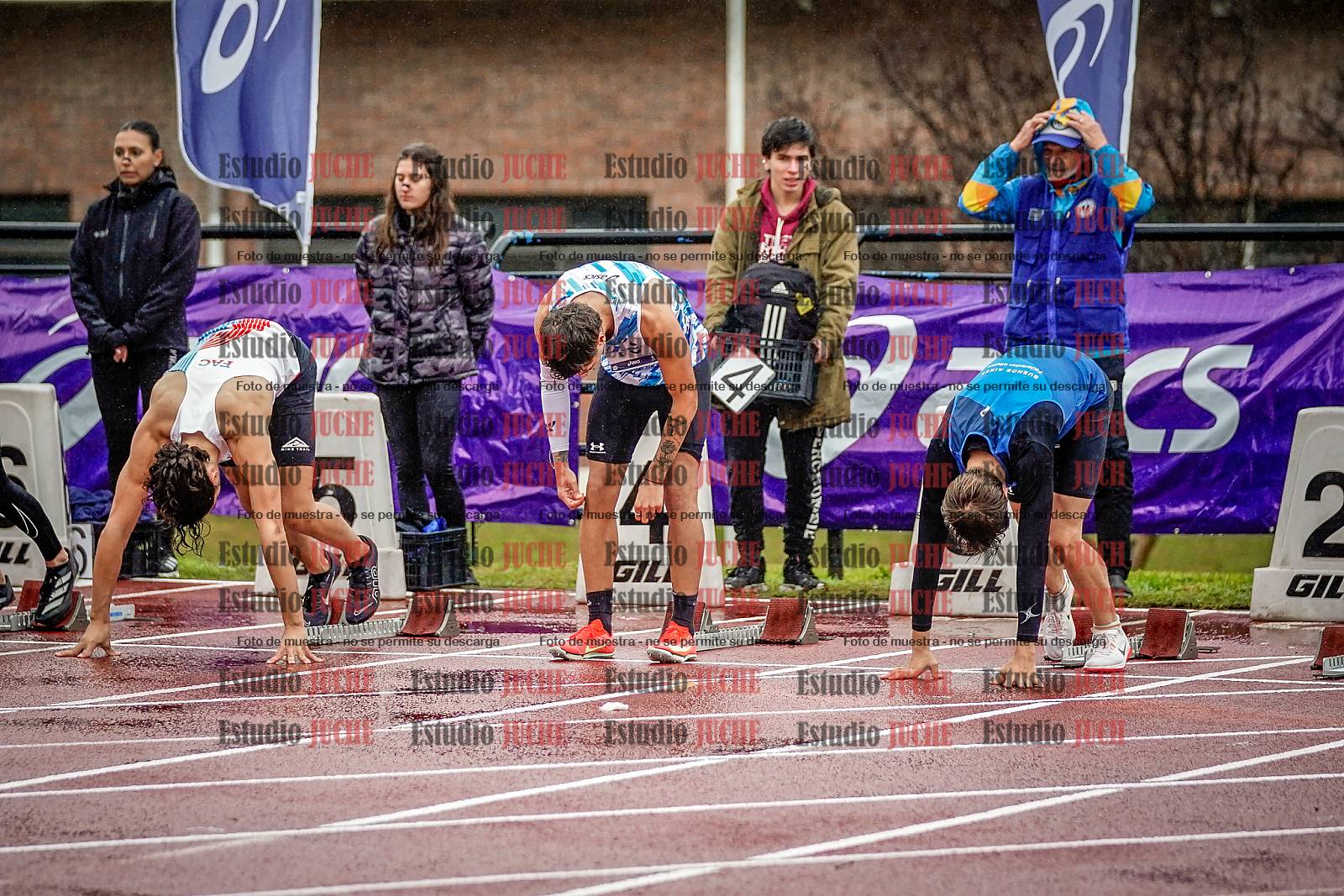 Fotos de los 110 m con vallas de varones - FINAL