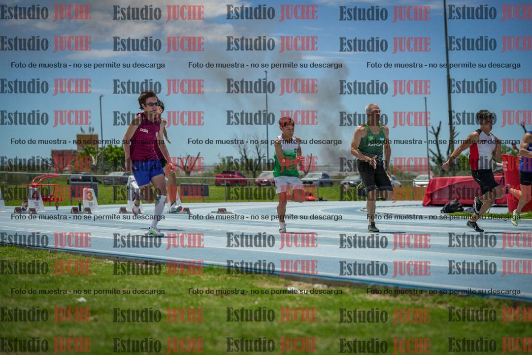 Fotos de los 100 m llanos de varones