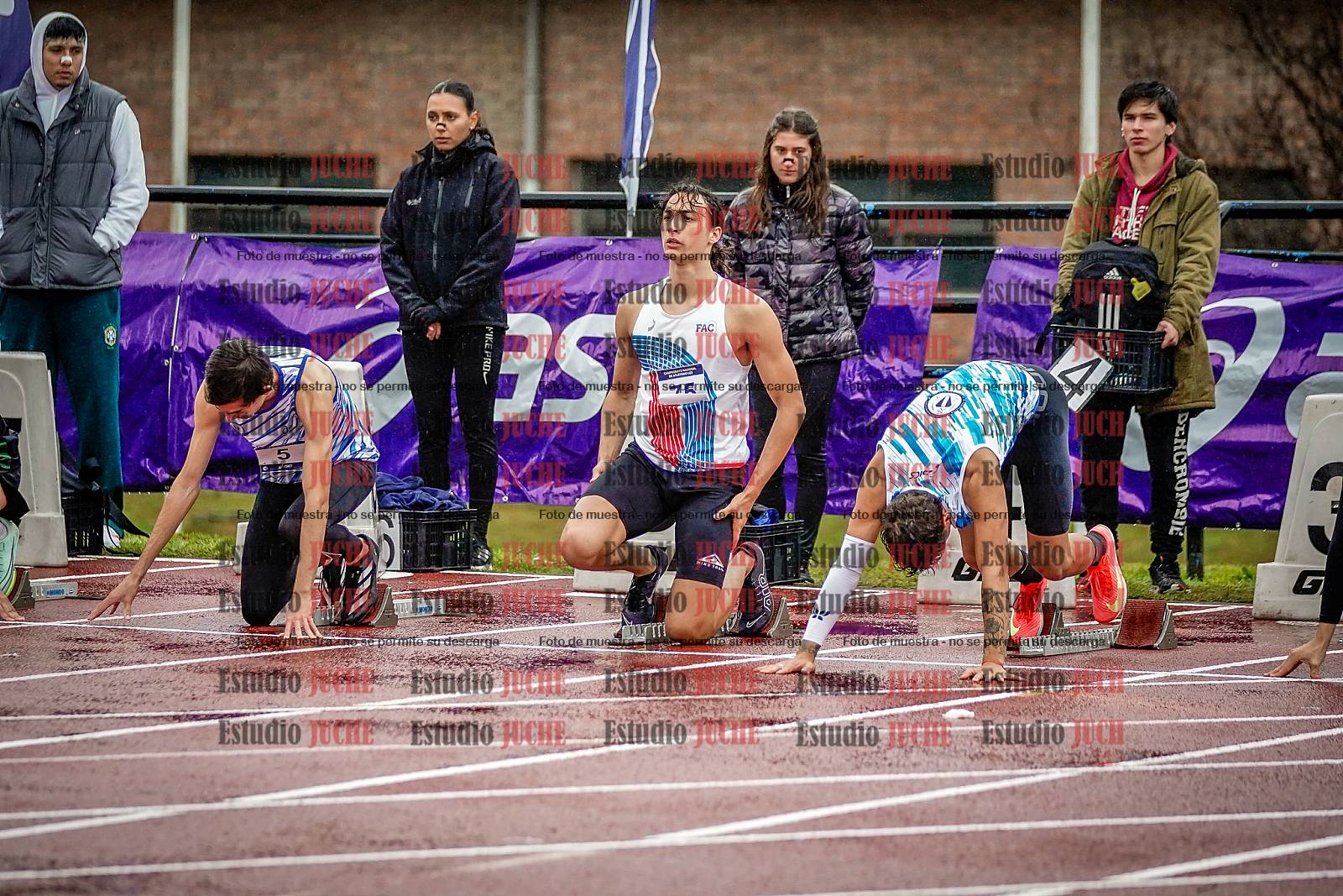 Fotos de los 110 m con vallas de varones - FINAL