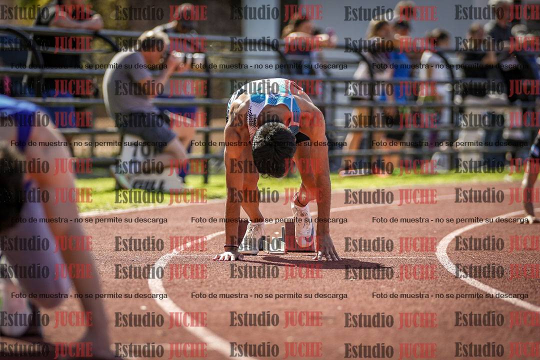 Fotos de los 400 m llanos de varones