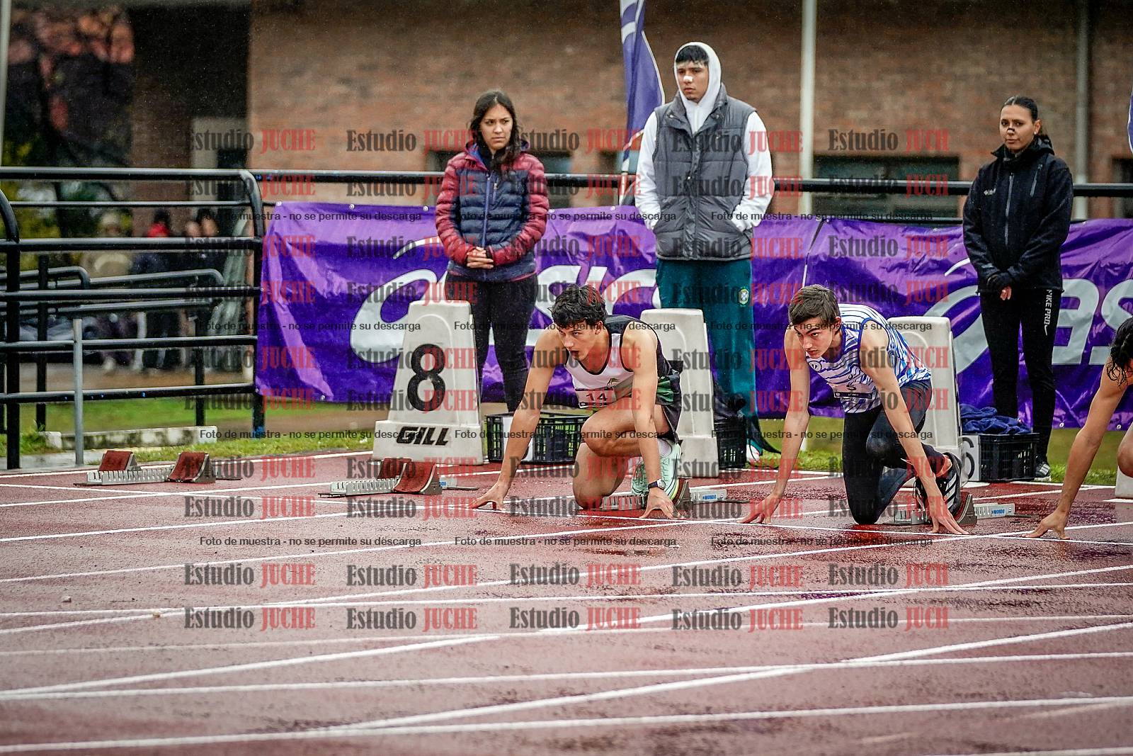 Fotos de los 110 m con vallas de varones - FINAL