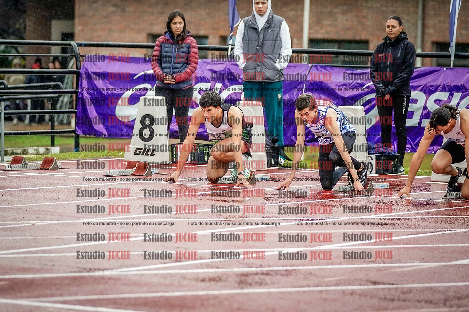 Fotos de los 110 m con vallas de varones - FINAL