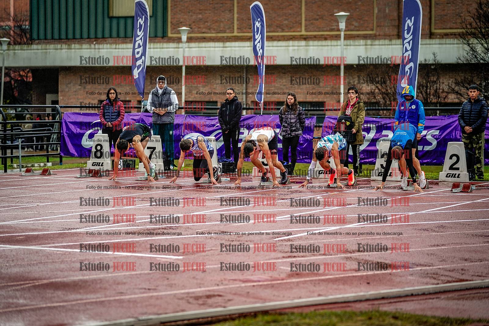 Fotos de los 110 m con vallas de varones - FINAL