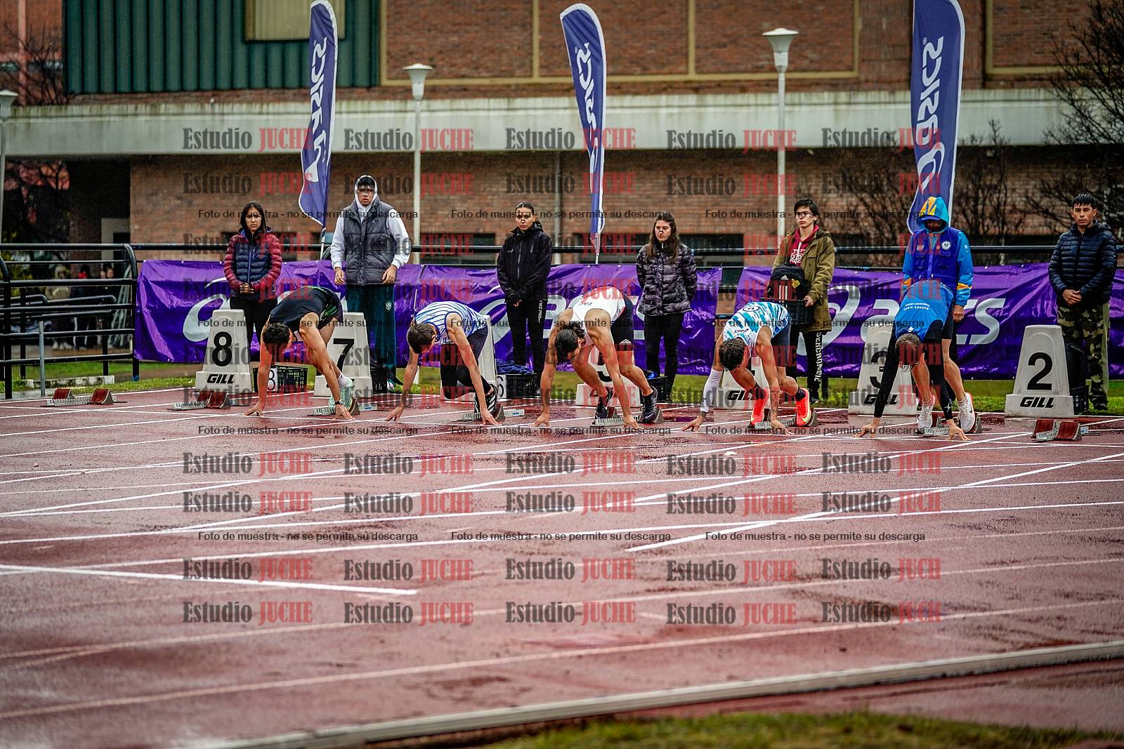Fotos de los 110 m con vallas de varones - FINAL