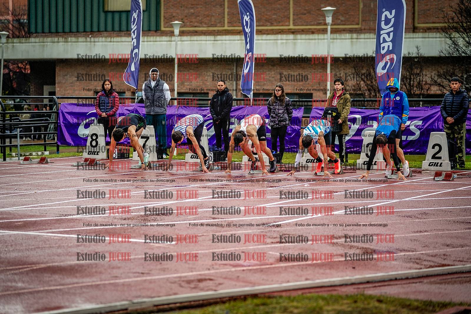 Fotos de los 110 m con vallas de varones - FINAL