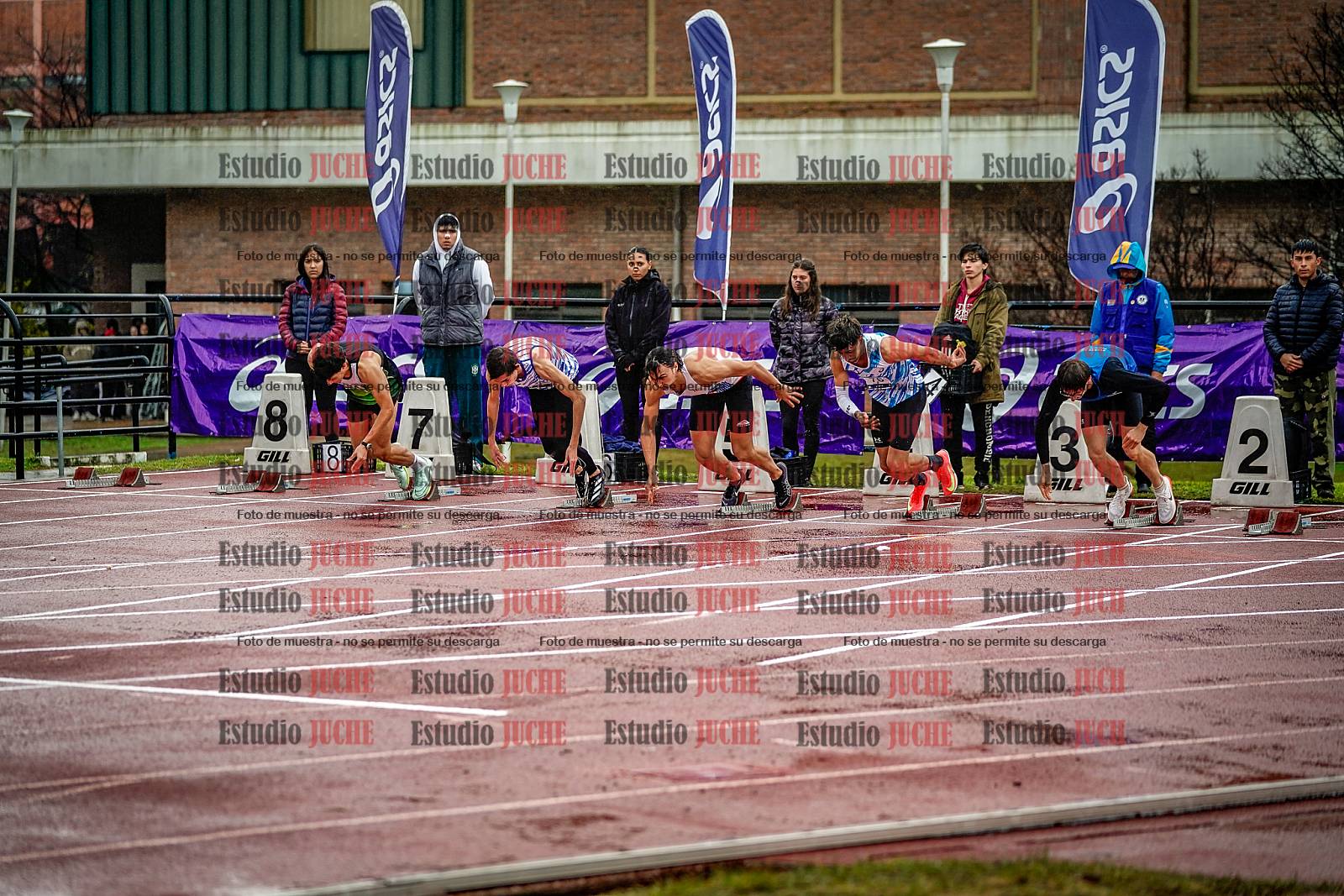 Fotos de los 110 m con vallas de varones - FINAL