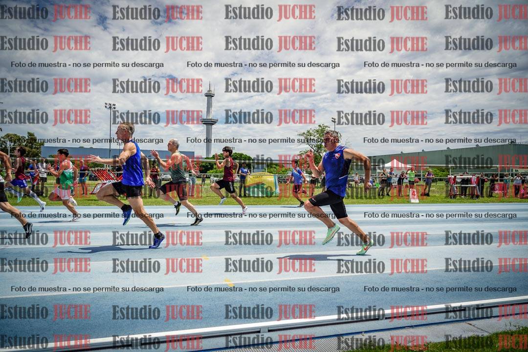 Fotos de los 100 m llanos de varones