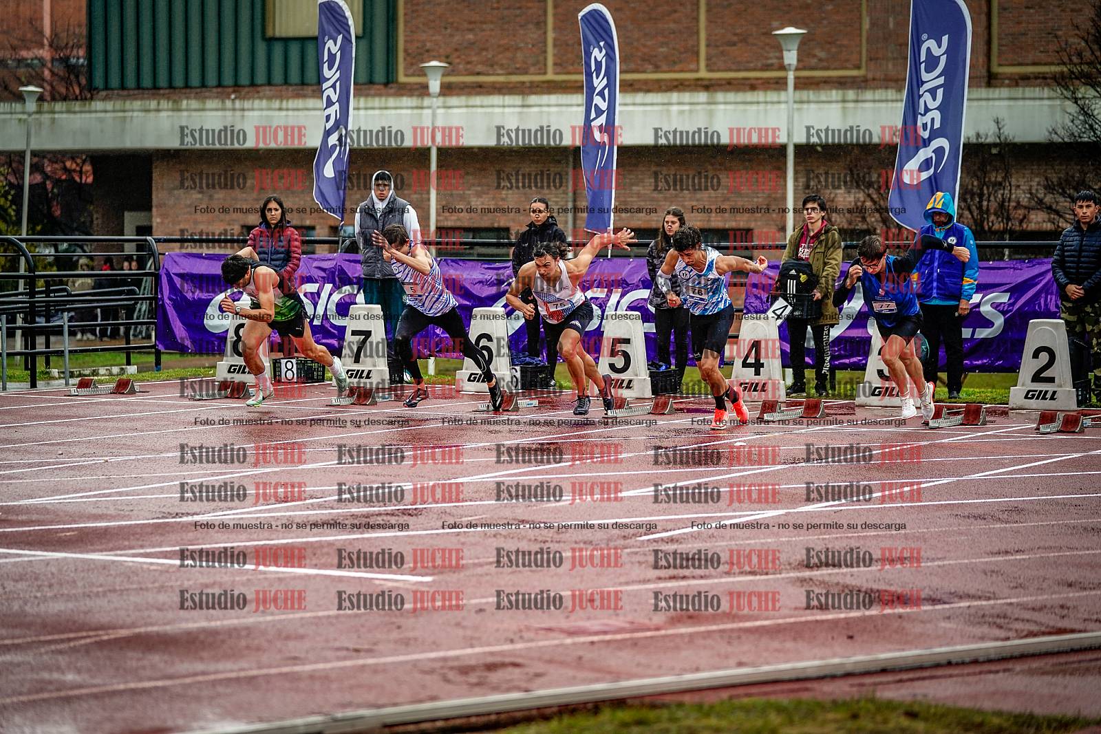 Fotos de los 110 m con vallas de varones - FINAL