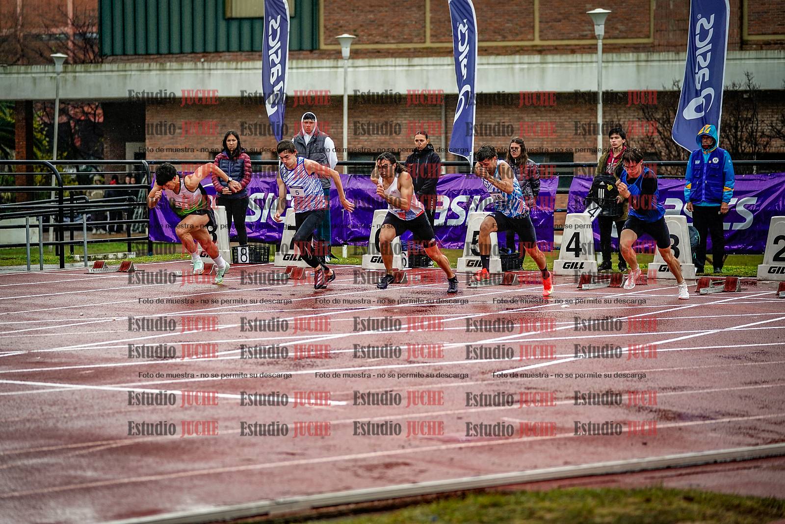 Fotos de los 110 m con vallas de varones - FINAL