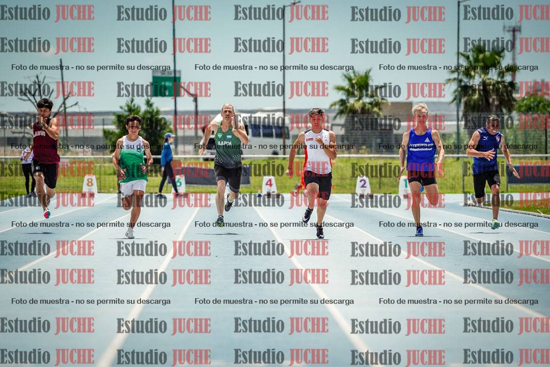 Fotos de los 100 m llanos de varones