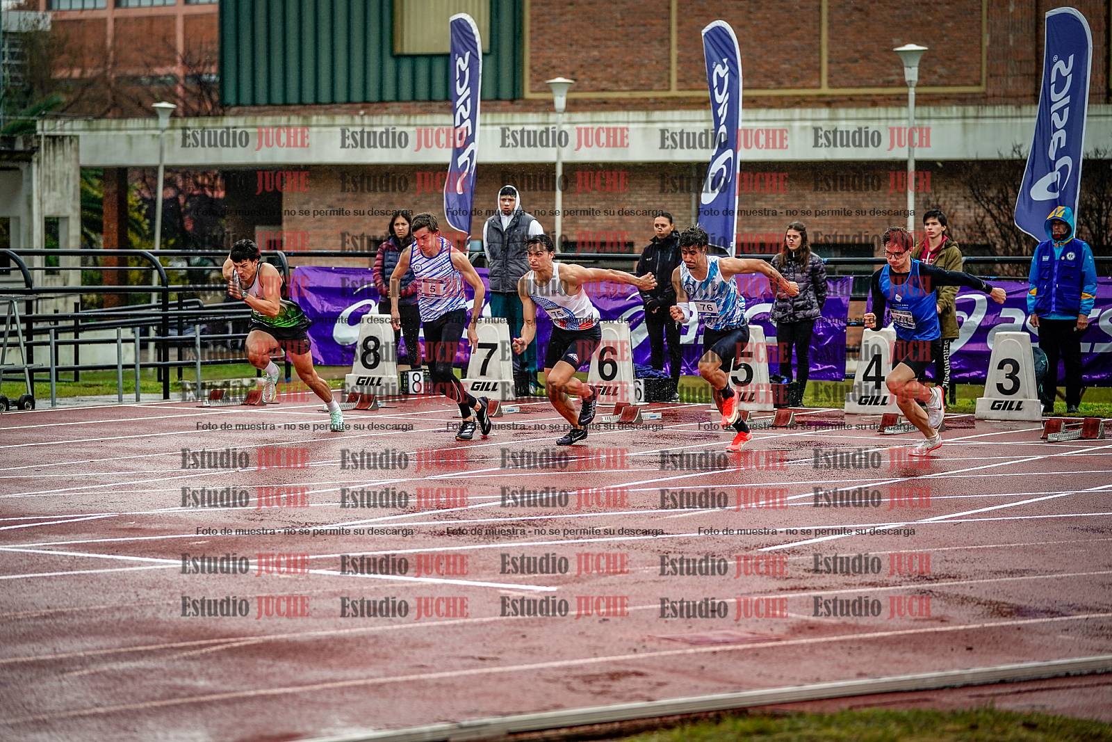 Fotos de los 110 m con vallas de varones - FINAL