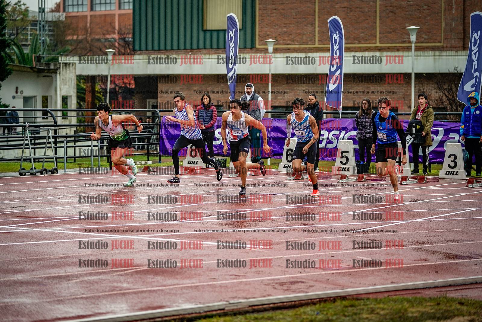Fotos de los 110 m con vallas de varones - FINAL