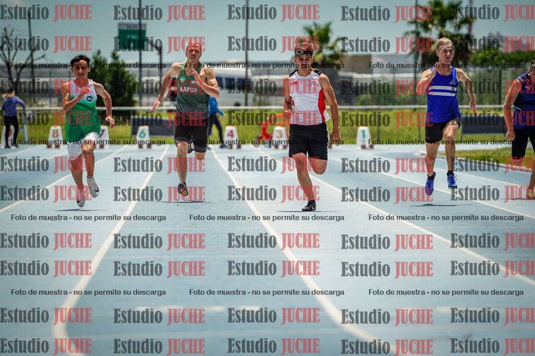 Fotos de los 100 m llanos de varones