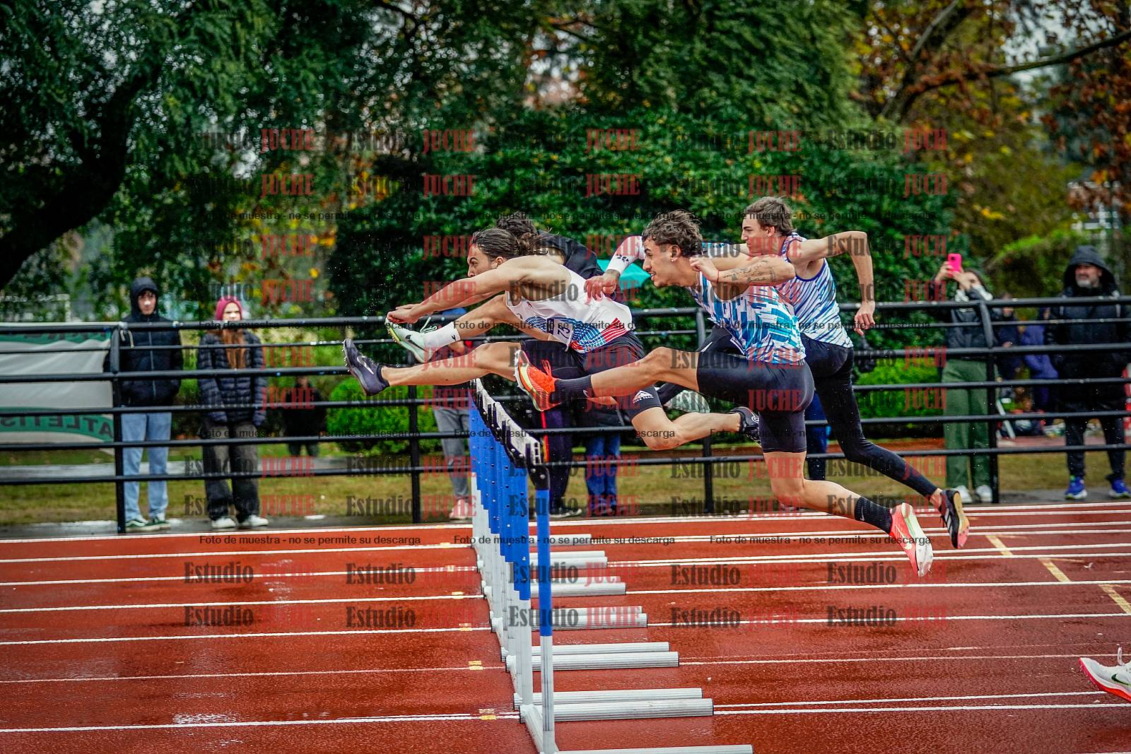 Fotos de los 110 m con vallas de varones - FINAL
