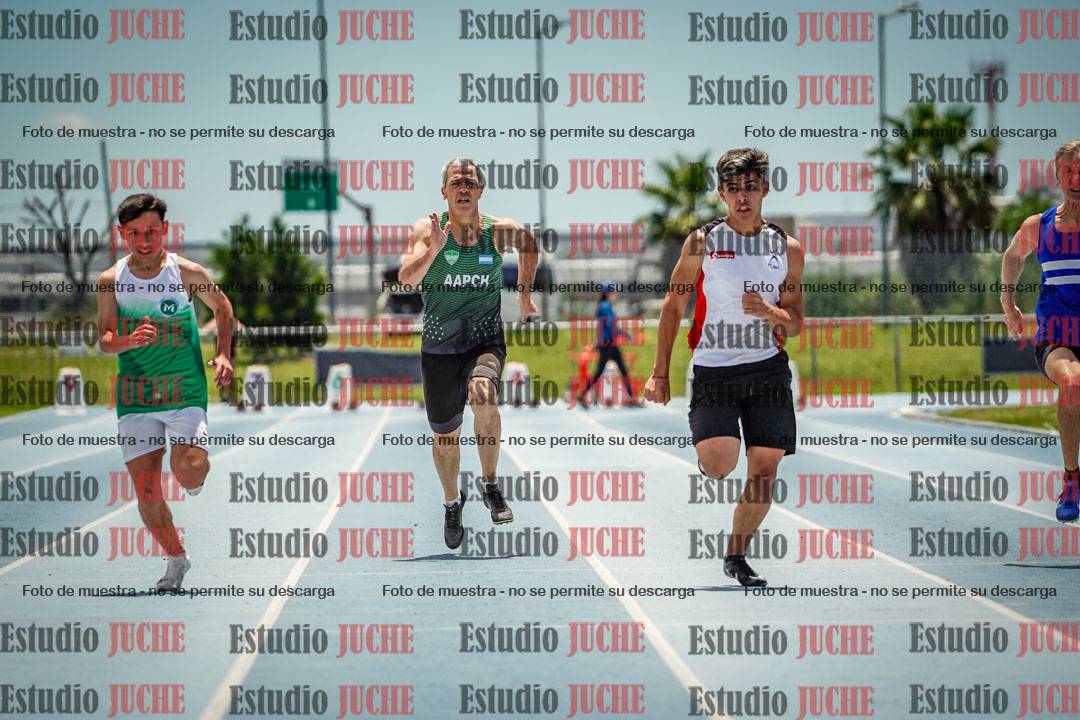 Fotos de los 100 m llanos de varones