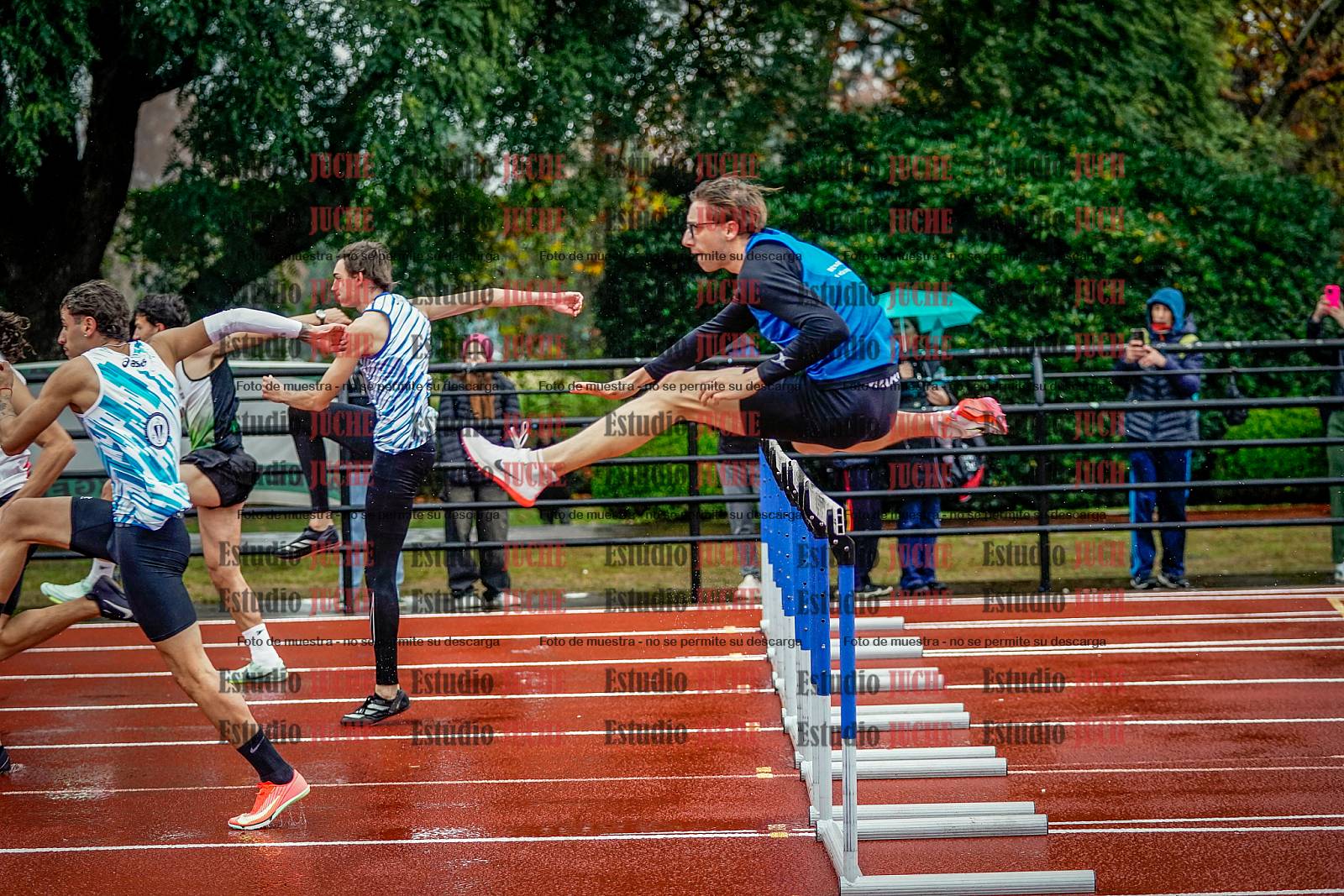 Fotos de los 110 m con vallas de varones - FINAL