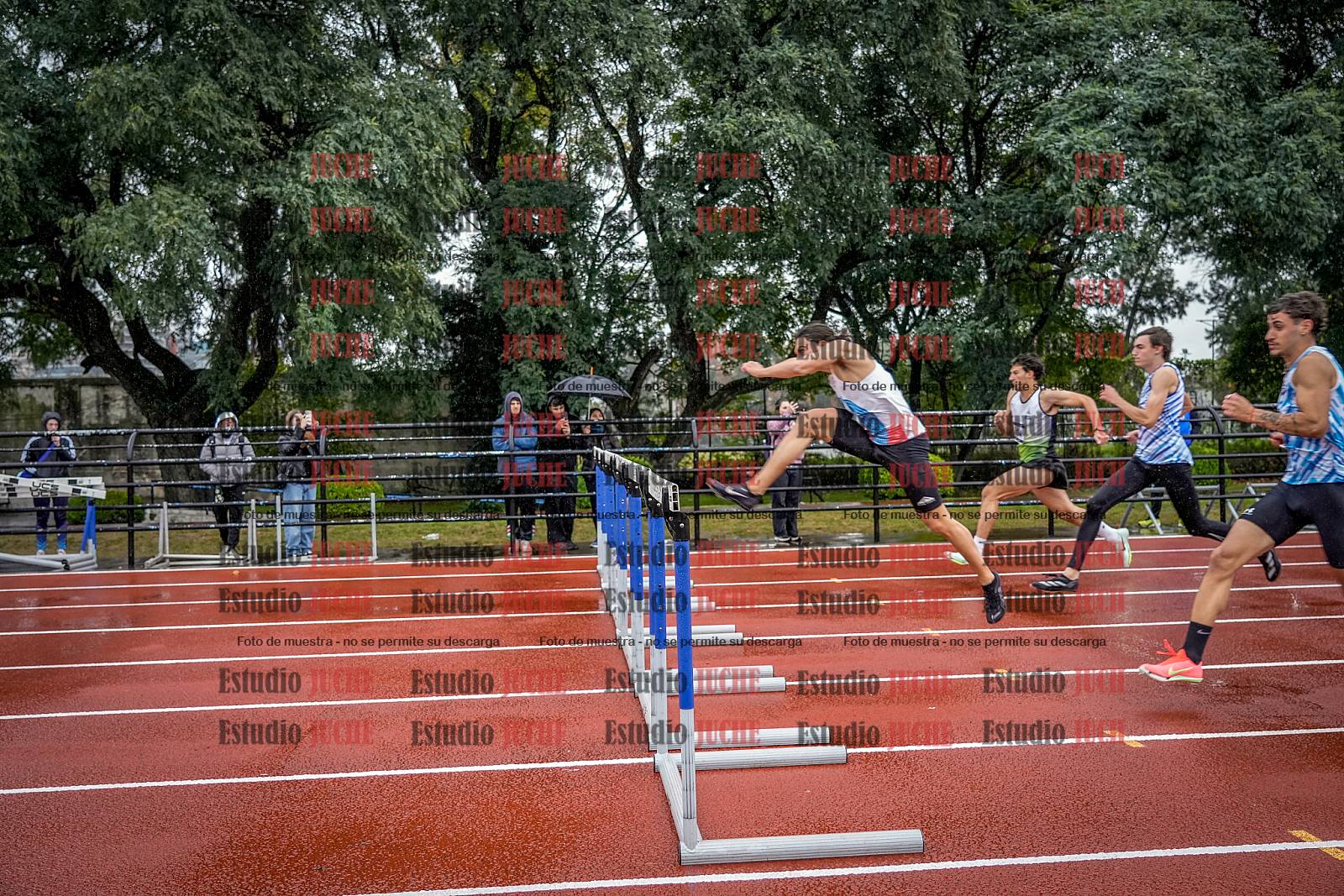 Fotos de los 110 m con vallas de varones - FINAL
