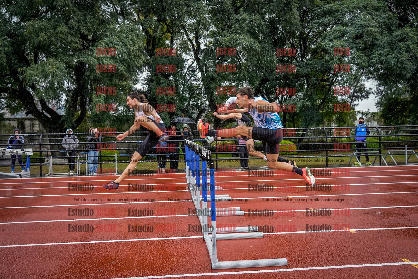 Fotos de los 110 m con vallas de varones - FINAL