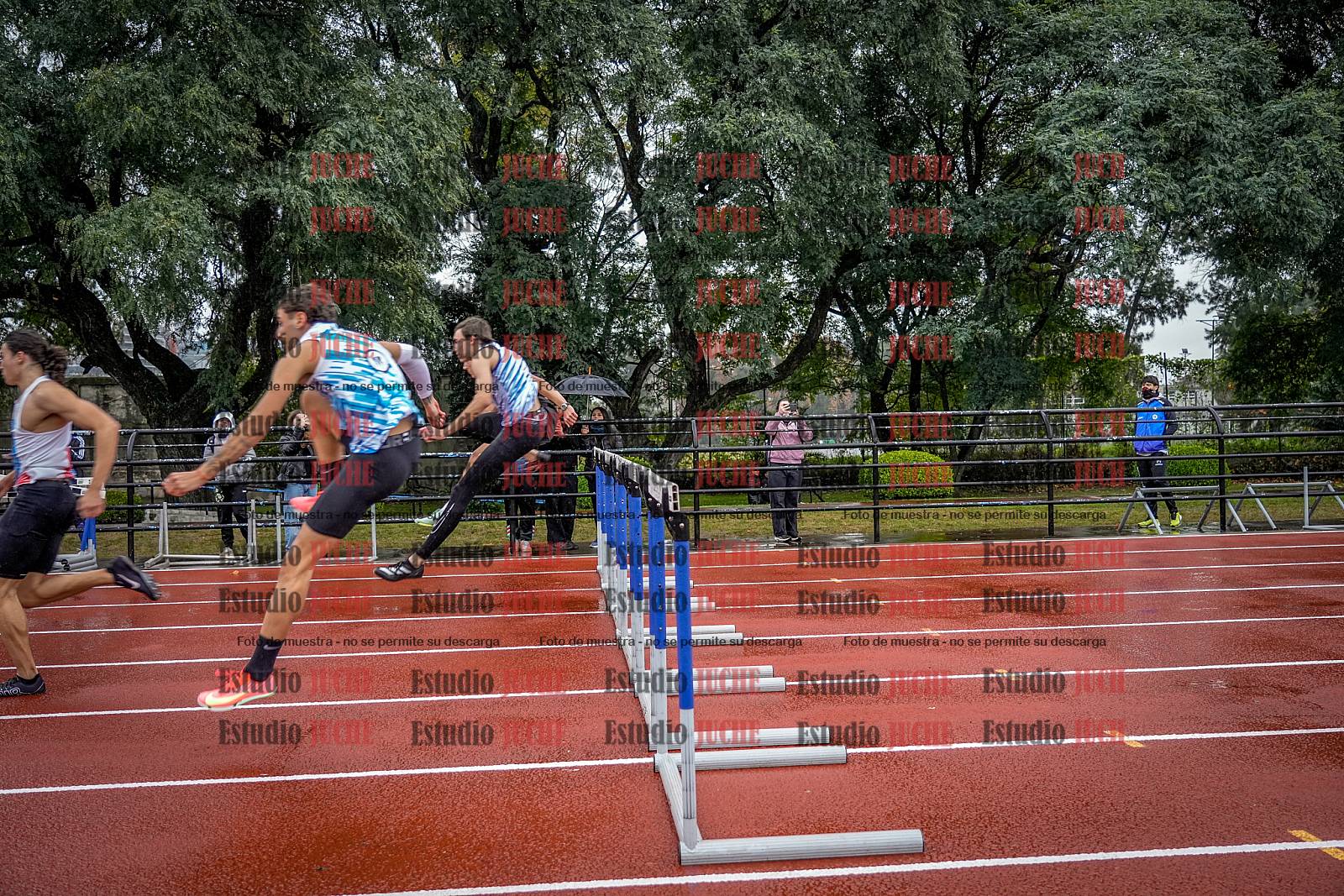 Fotos de los 110 m con vallas de varones - FINAL