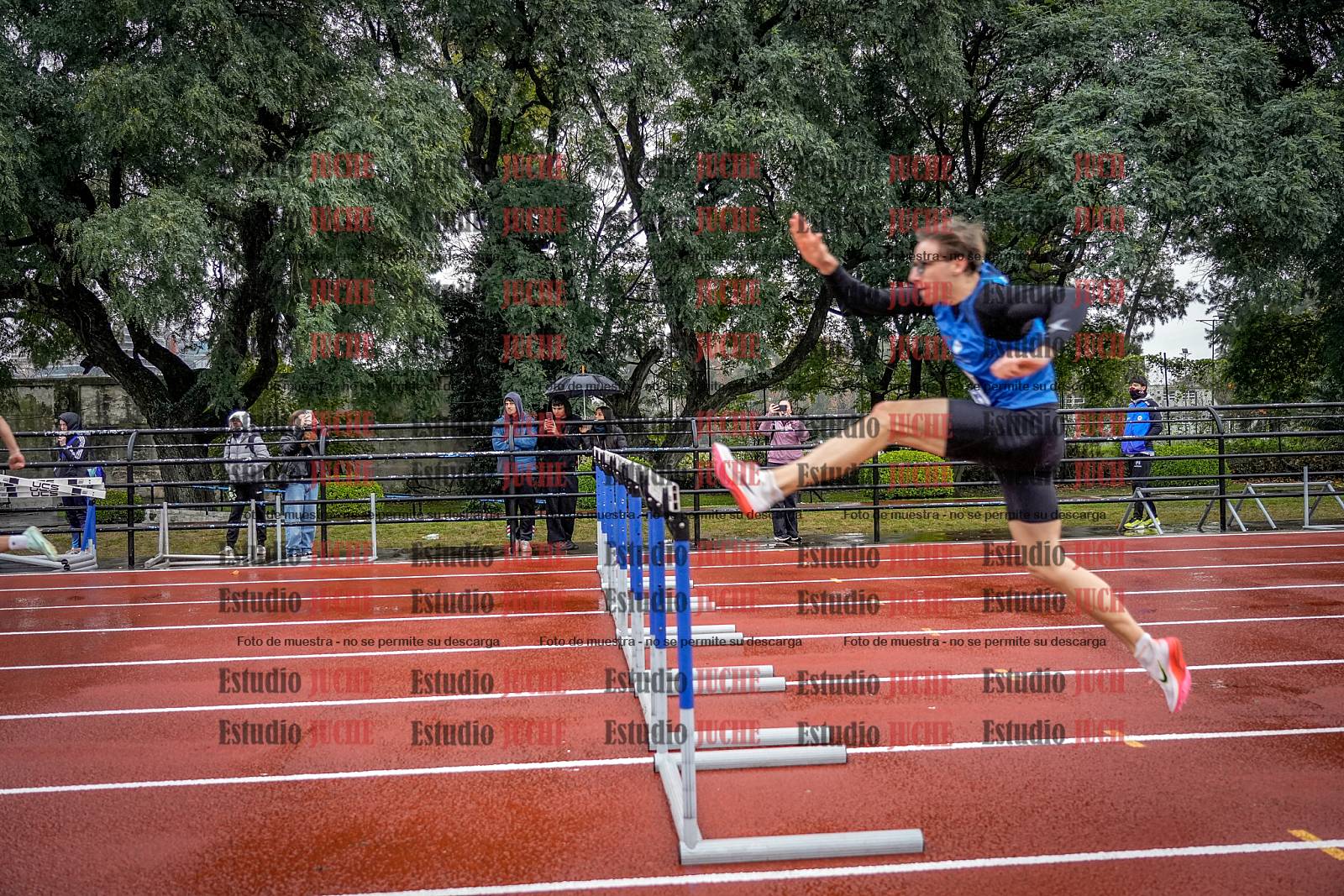 Fotos de los 110 m con vallas de varones - FINAL
