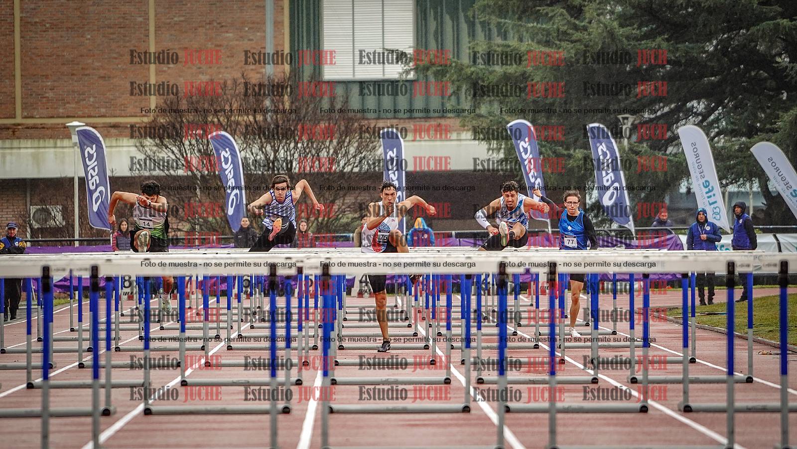Fotos de los 110 m con vallas de varones - FINAL