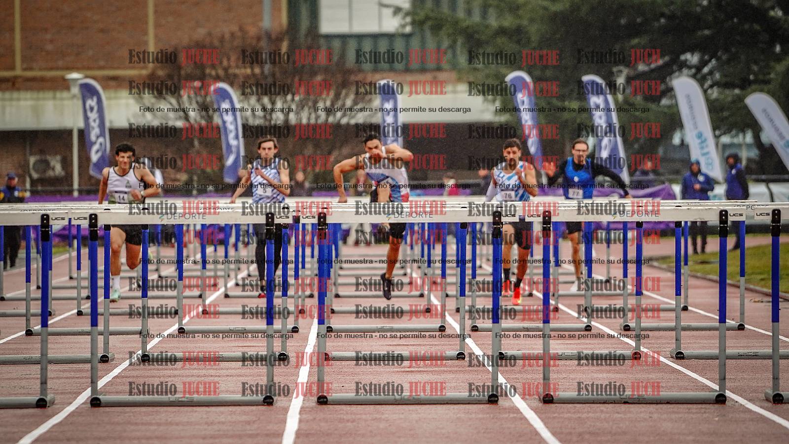 Fotos de los 110 m con vallas de varones - FINAL