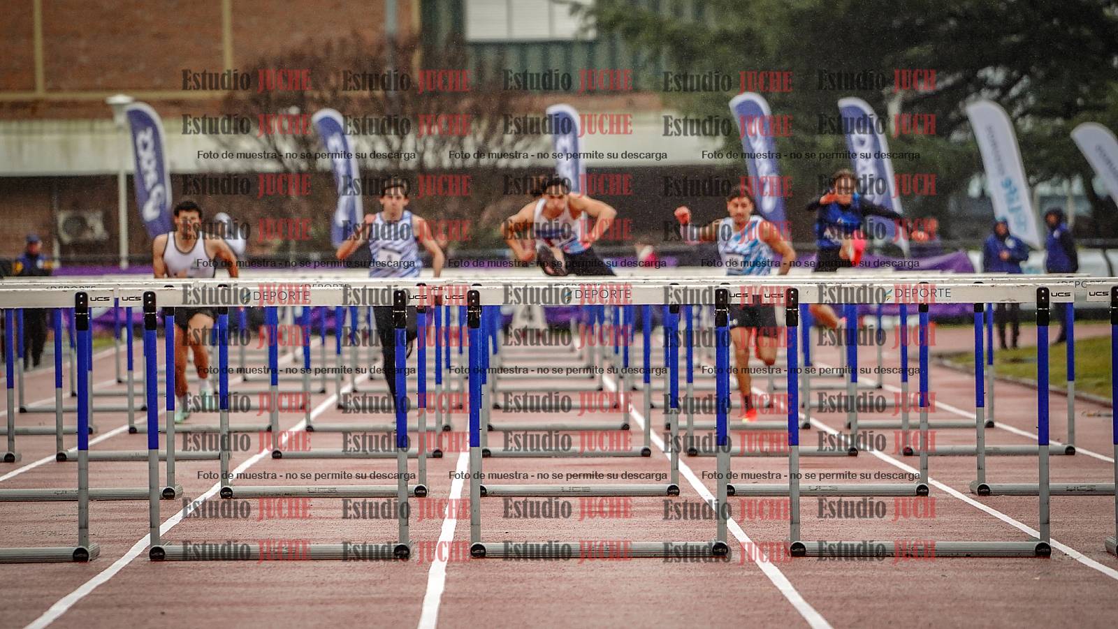 Fotos de los 110 m con vallas de varones - FINAL