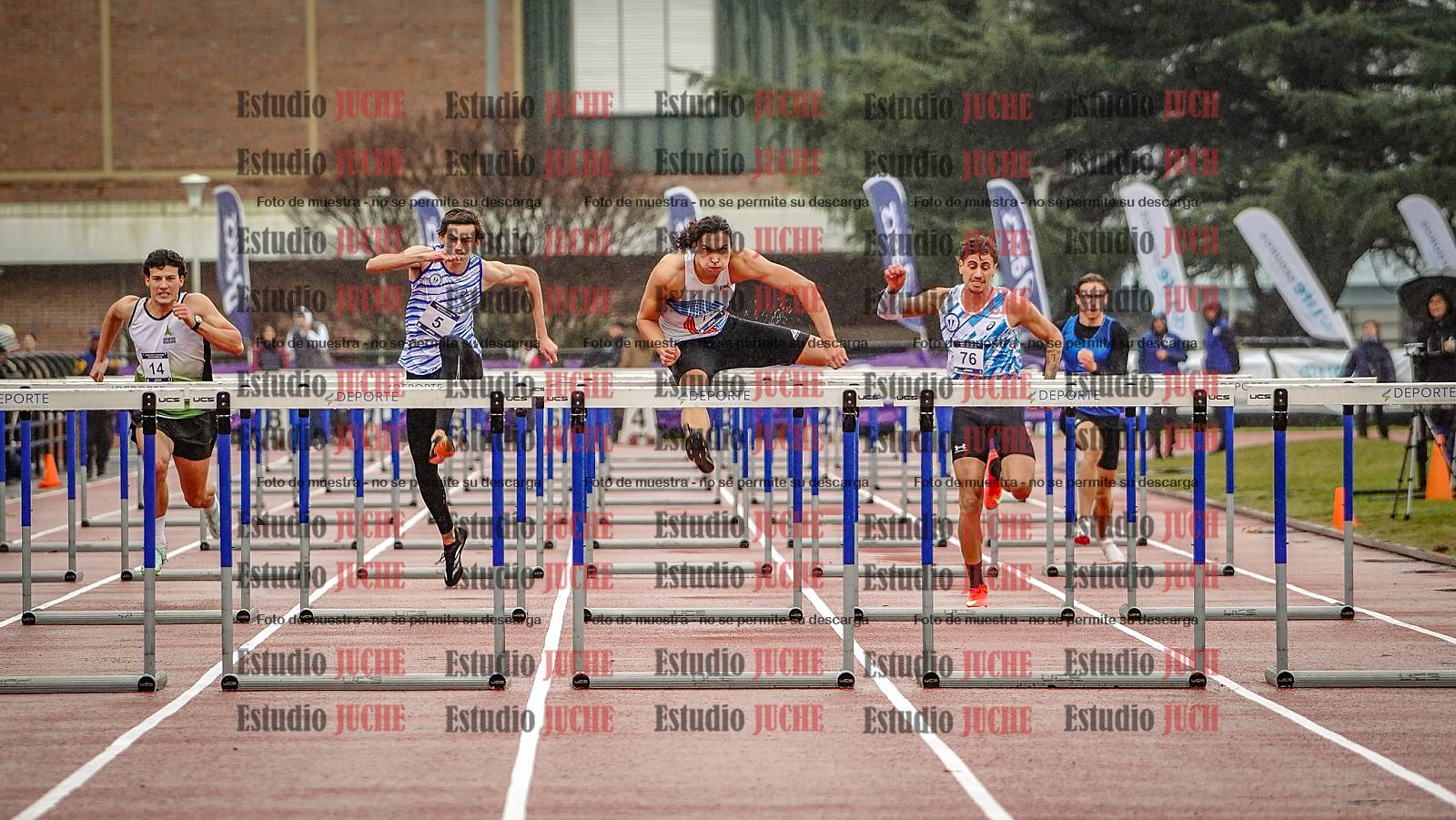 Fotos de los 110 m con vallas de varones - FINAL